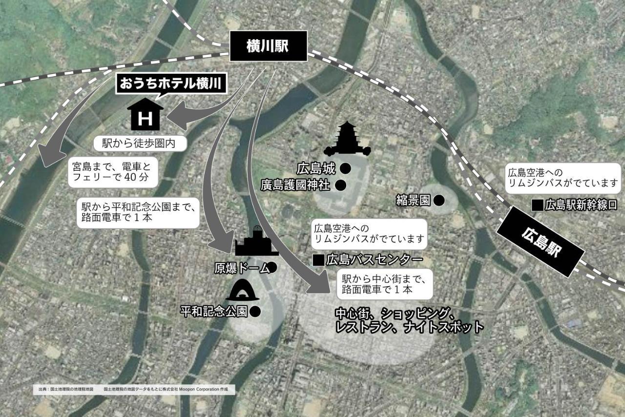 Ouchi Hotel Yokogawa Hiroshima Bagian luar foto